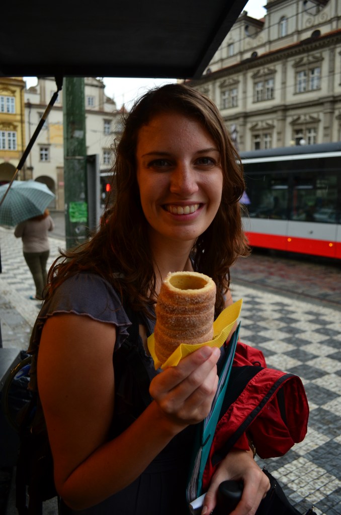 Astronomical clock and yummy snacks