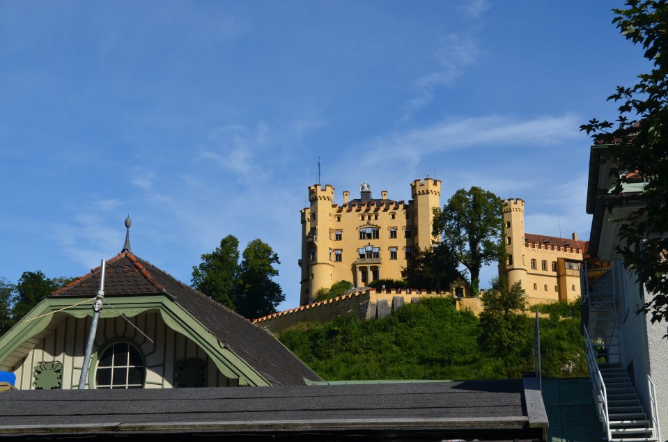 First View of Hohenschwangau Castle