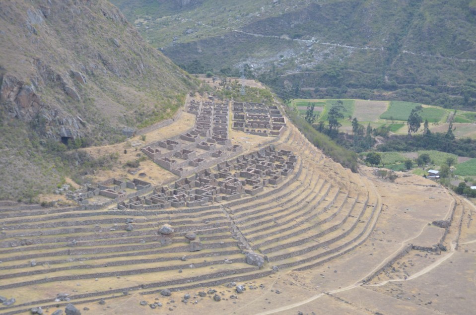 View of the first ruins we hit